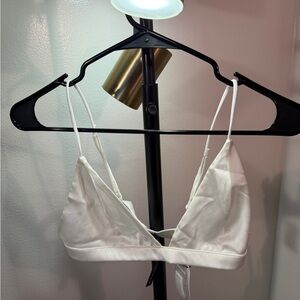 Elegant White Silk blend Bralette